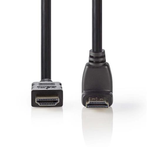 Nedis CVGB34200BK15 High Speed HDMIT-Kabel met Ethernet | HDMIT-Connector - HDMIT-Connector 90° Haaks | 1,5 m | Zwart