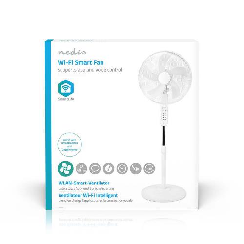 Nedis WIFIFN10CWT Wi-Fi smart ventilator | Staand | 16" | 40 cm | Wit