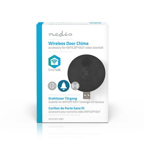 Nedis WIFICDPC10BK Draadloze Deurbelontvanger | Accessoire voor WIFICDP10GY | USB