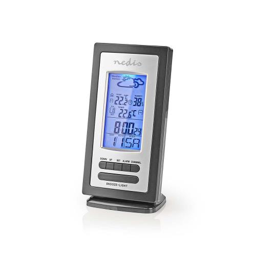 Nedis WEST201GY Weerstation | Alarm | Hygrometer | Buitensensor