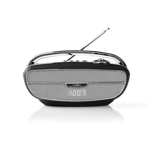 Nedis RDFM5310BK FM-radio | 60 W | Bluetooth® | Zwart / zilver