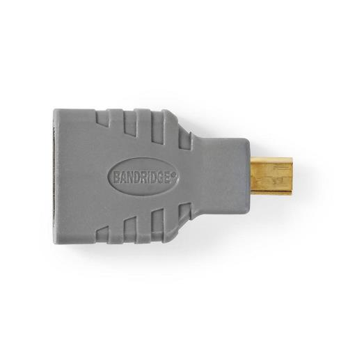 Bandridge BVP130 HDMI-Adapter | HDMI-Micro-Connector - HDMI Female | Grijs