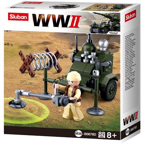 Sluban M38-B0678D Building Blocks WWII Serie Allied Minesweeper