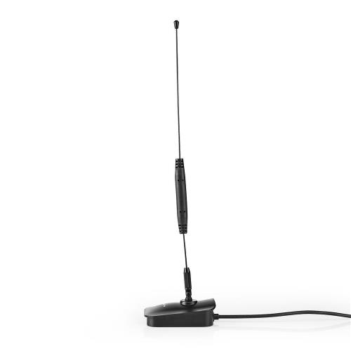 Nedis ANIR0502BK HDTV-Antenne voor Binnen | 0 - 5 km | Versterking 5 - 7dB | VHF / UHF | Zwart