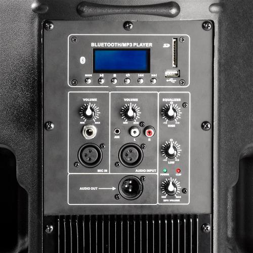 Nedis SPPA210BK PA-Luidspreker | 400 W | Bluetooth® | Equaliser | FM-Radio / SD-Kaartsleuf