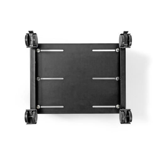 Nedis ERGOCSTD200BK Ergonomic Desktop Stand | Adjustable Width | 4 Caster Wheels | Black