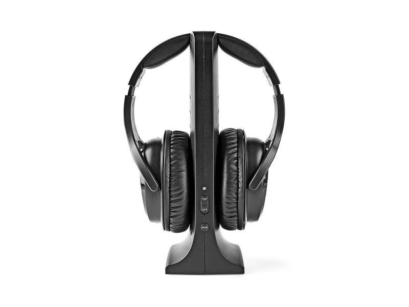 Nedis HPRF320BK Wireless Headphones | Radio Frequency (RF) | Over-Ear | Charging Base | Zwart