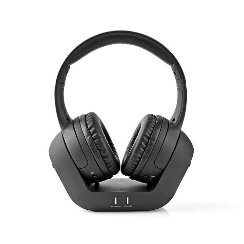 Nedis HPRF310BK Wireless Headphones | Radio Frequency (RF) | Over-Ear | Charging Base | Zwart