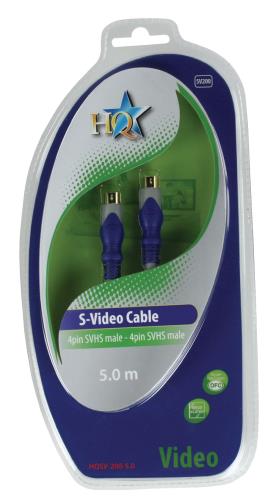 HQ HQSV-200-5.0 Standaard s-video mannelijk - s-video mannelijk kabel 5,00 m