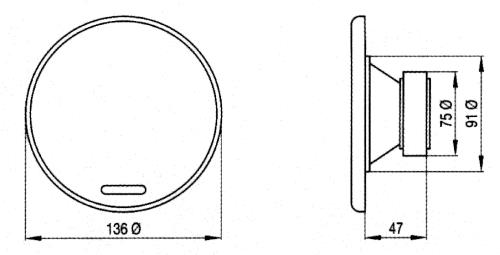 Visaton 4610 2-weg coaxiale luidsprekerset 10 cm (4") 4 Ohm