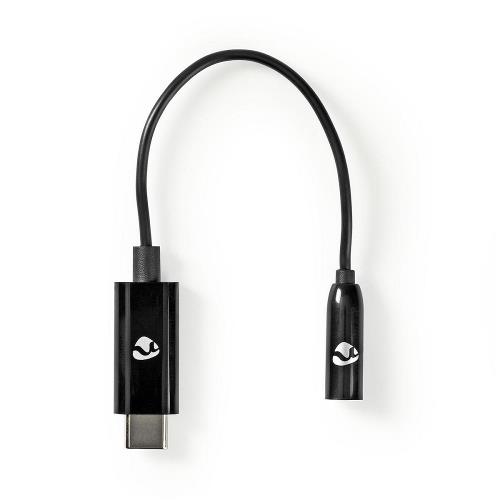 Nedis CCBP65950BK015 USB-C Adapter | USB-C Male - 3,5 mm Female | 0,15 m | Zwart