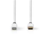 Nedis CCBW39650WT20 Apple Lightning-Kabel | Apple Lightning 8-Pins Male - USB-C | 2,00 m | Wit