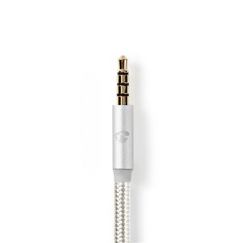 Nedis CCTB65940AL10 USB-C Koptelefoon Adapterkabel | USB-C Male - 3,5 mm Male | 1,00 m | Aluminium