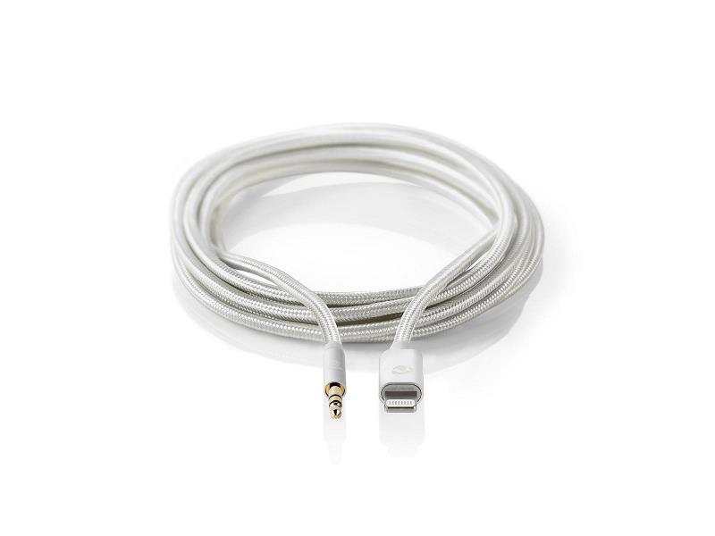 Nedis CCTB39940AL10 Apple Lightning Koptelefoon Adapterkabel | Apple Lightning 8-Pins Male - 3,5 mm Male | 1,00 m | A...