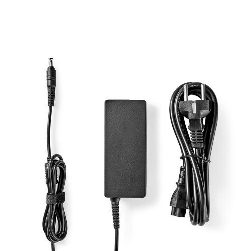 Nedis NBARF6512FBK Notebook Adapter 60 W | 5.5 x 3.0 mm centre pin | 16 V / 3.75 A | Used for SAMSUNG | Power Cord In...