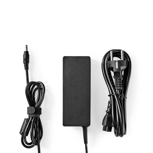 Nedis NBARF9015FBK Notebook Adapter 90 W | 4.8 x 1.7 mm Bullet | 18.5 V / 4.9 A | Used for HP | Power Cord Included