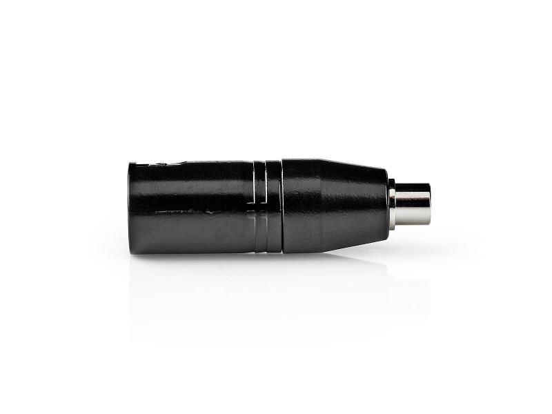 Nedis COTP15930BK XLR-Adapter | XLR 3-Pins Male - RCA Female | 1 St | Metaal
