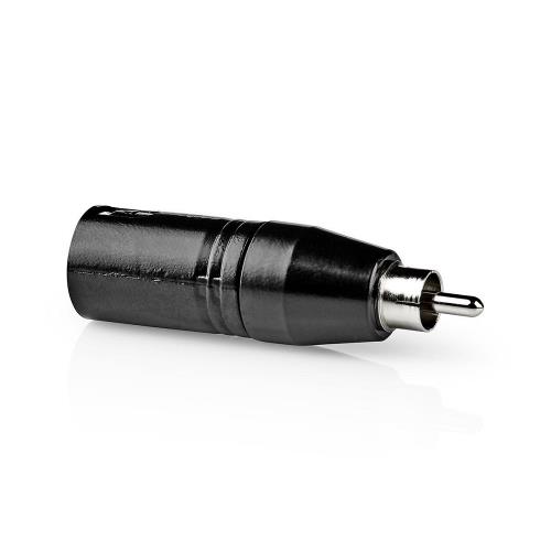 Nedis COTP15931BK XLR Adapter | XLR 3-Pin Male - RCA Male | 1 Piece | Metal