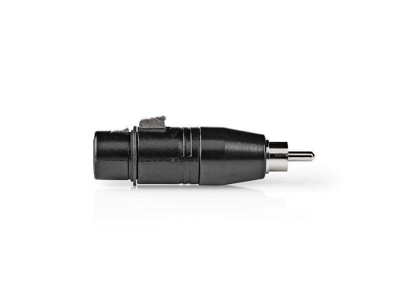 Nedis COTP15934BK XLR Adapter | RCA Male - XLR 3-Pin Female | 1 Piece | Metal