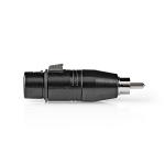 Nedis COTP15934BK XLR Adapter | RCA Male - XLR 3-Pin Female | 1 Piece | Metal