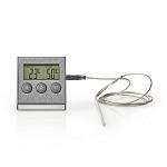 Nedis KATH104SS Vleesthermometer | 0 - 250 °C | Digitaal Display | Timer