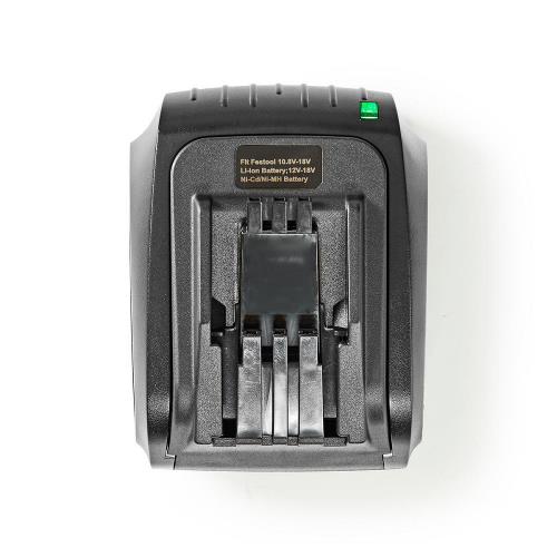 Nedis PTCM001FBK Powertool-Lader | Batterij-Uitgang 10,8 - 18 V DC | Festool en Protool