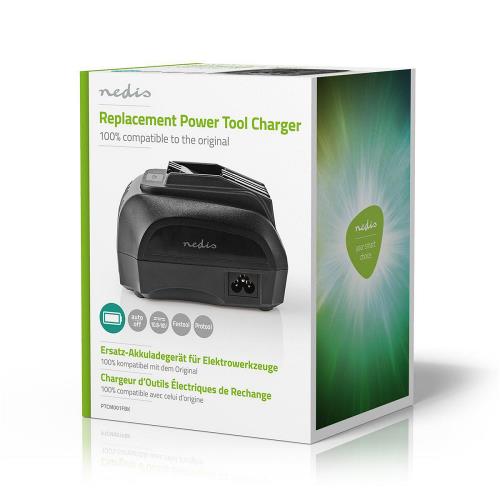 Nedis PTCM001FBK Powertool-Lader | Batterij-Uitgang 10,8 - 18 V DC | Festool en Protool