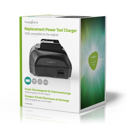 Nedis PTCM005FBK Powertool-Lader | Batterij-Uitgang 14,4 V | Makita, Maktec