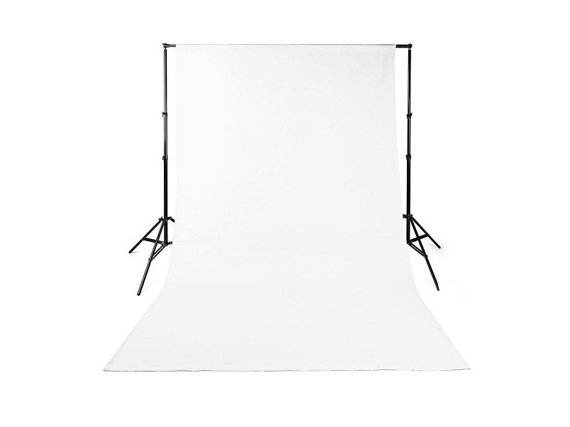 Nedis BDRP32WT Achtergronddoek voor fotostudio | 1,90 x 2,95 m | wit