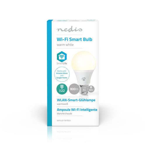 Nedis WIFILW11WTB22 Wi-Fi Smart LED Lamp | Warm Wit | B22