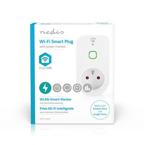 Nedis WIFIP120EWT Wi-Fi Smart Stekker | Frans Type E | 16A