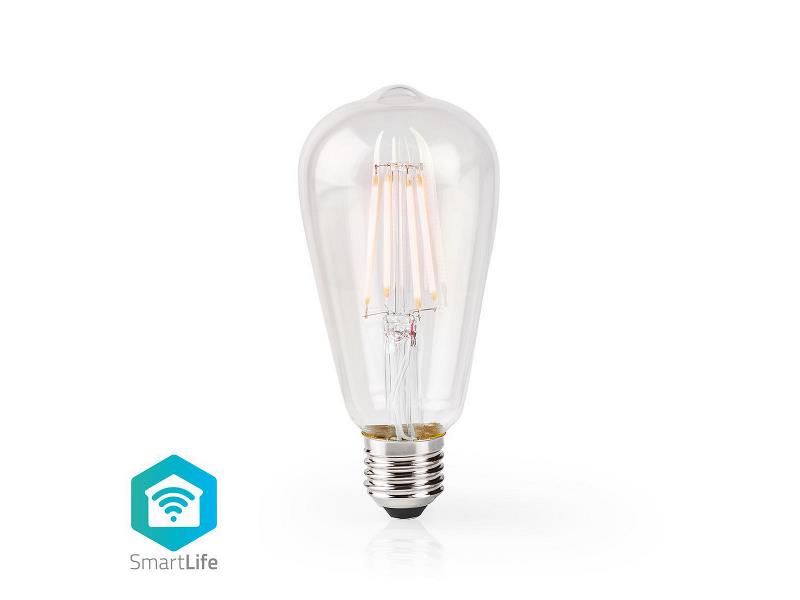 Nedis WIFILF10WTST64 Wi-Fi Smart LED Filamentlamp | E27 | ST64 | 5 W | 500 lm