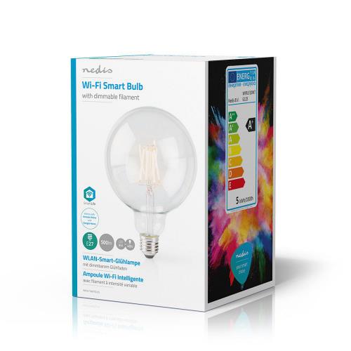 Nedis WIFILF10WTG125 Wi-Fi Smart LED Filamentlamp | E27 | 125 mm | 5 W | 500 lm