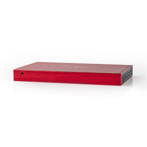 Nedis HDDE25310RD Hard Disk Enclosure | 2.5" | USB 3.1 | 6 Gbps | Aluminium | Red