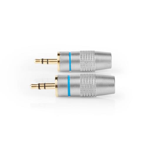 Nedis CAGC22900ME Stereo Connector 3.5 mm | Male | Metal | Silver