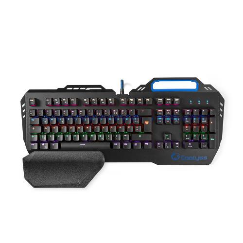 Nedis GKBD400BKDE Mechanical Gaming Keyboard | RGB Illumination | German | Metal Design