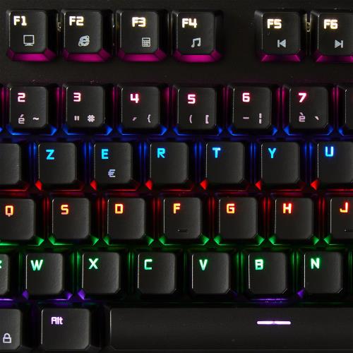 Nedis GKBD400BKFR Mechanical Gaming Keyboard | RGB Illumination | French | Metal Design