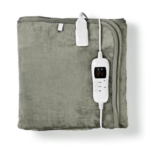 Nedis PEBL130CWT1 Electric Blanket | Under-Blanket| 150 x 80 cm | 9 Heat Settings | Indicator Light | Overheat Protec...
