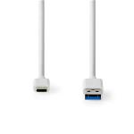Nedis CCGW61650WT10 USB 3.1 Cable (Gen2) | USB-CT Male - A Male | 1.0 m | White