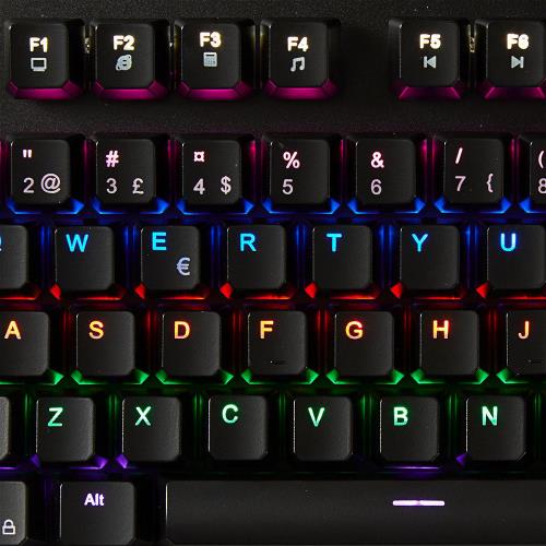 Nedis GKBD400BKND Mechanical Gaming Keyboard | RGB Illumination | Nordic | Metal Design