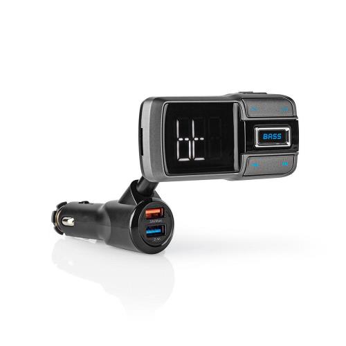 Nedis CATR101BK FM-Transmitter voor in de Auto | Bluetooth® | Bass Boost | MicroSD-Kaartsleuf | Handsfree Bellen | Sp...