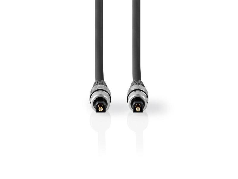 Nedis CAGC25000AT15 Optical Audio Cable | TosLink Male - TosLink Male | 1.50 m | Anthracite