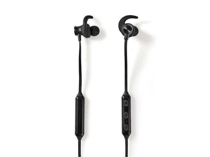 Nedis HPBT8000BK Sport Headphones | Bluetooth | In-Ear | Flexible Cord | Black