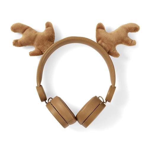 Nedis HPWD4000BN Bedrade hoofdtelefoon | 1,2 m Ronde Kabel | On-Ear | Afneembare Magnetische Oren | Rudy Reindeer | B...