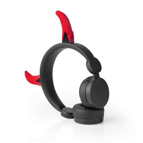 Nedis HPWD4000BK Bedrade hoofdtelefoon | 1,2 m Ronde Kabel | On-Ear | Afneembare Magnetische Oren | Danny Devil | Zwart