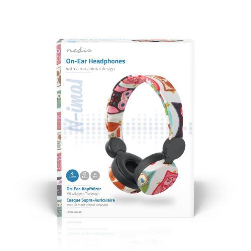 Nedis HPWD4102BK Bedrade Koptelefoon | 1,2 m Ronde Kabel | On-Ear | Uil | Zwart