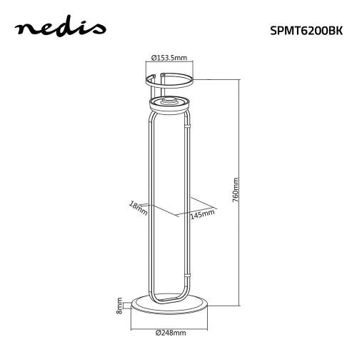 Nedis SPMT6200BK Speakerstandaard | Apple Home Pod | Max. 3 kg | Vast