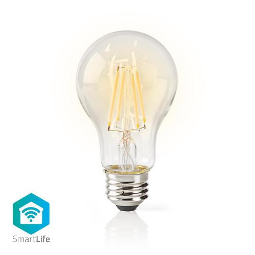 Nedis WIFILF12WTA60 Slimme LED-Lamp met Gloeidraad en Wi-Fi | E27 | A60 | 5 W | 500 lm | Helder