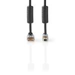 Nedis CCGC61100AT50 USB 2.0-Kabel | A Male - B Male | 5,0 m | Antraciet