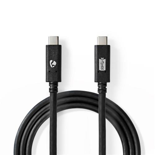 Nedis CCGW64750BK10 USB 3.1 Cable (Gen2) | USB-CT Male - USB-CT Male | 1.0 m | Black